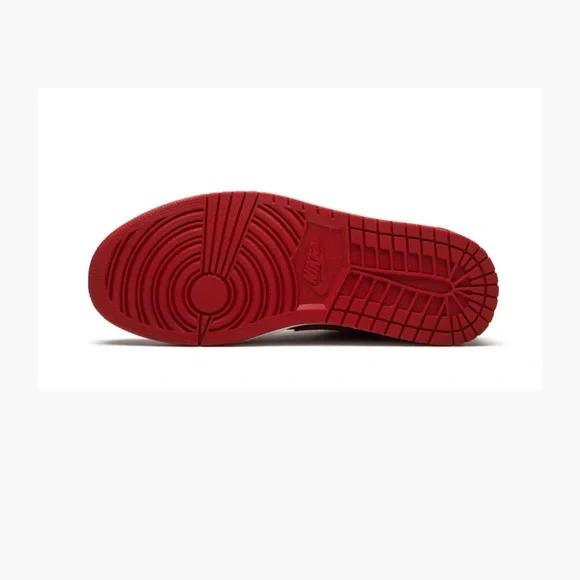 Jordan Women's Red and Black Sneakers - Picture 4 of 9